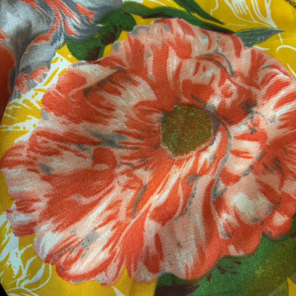 Unique Spectrum sunshine floral flowy tank top asymetrical hi low 2x plus - Picture 8 of 15